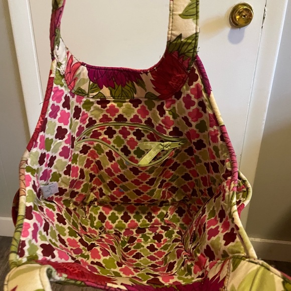 Vera Bradley side by side tote Hello Dahlia RETIRED pattern, Excellent condition - Picture 4 of 5